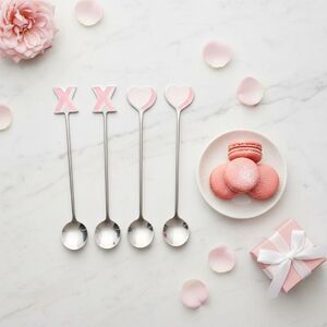Anthropologie Valentine's Day XOXO Teaspoons, Set of 4 NWT